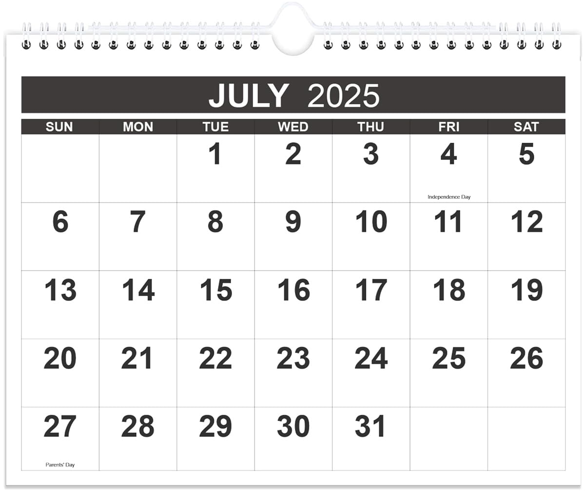 Runtioval Calendar 2025 18 Months Wall Calendar From January 2025 To June 2026 2025 Calendar With Thick Paper 8 5