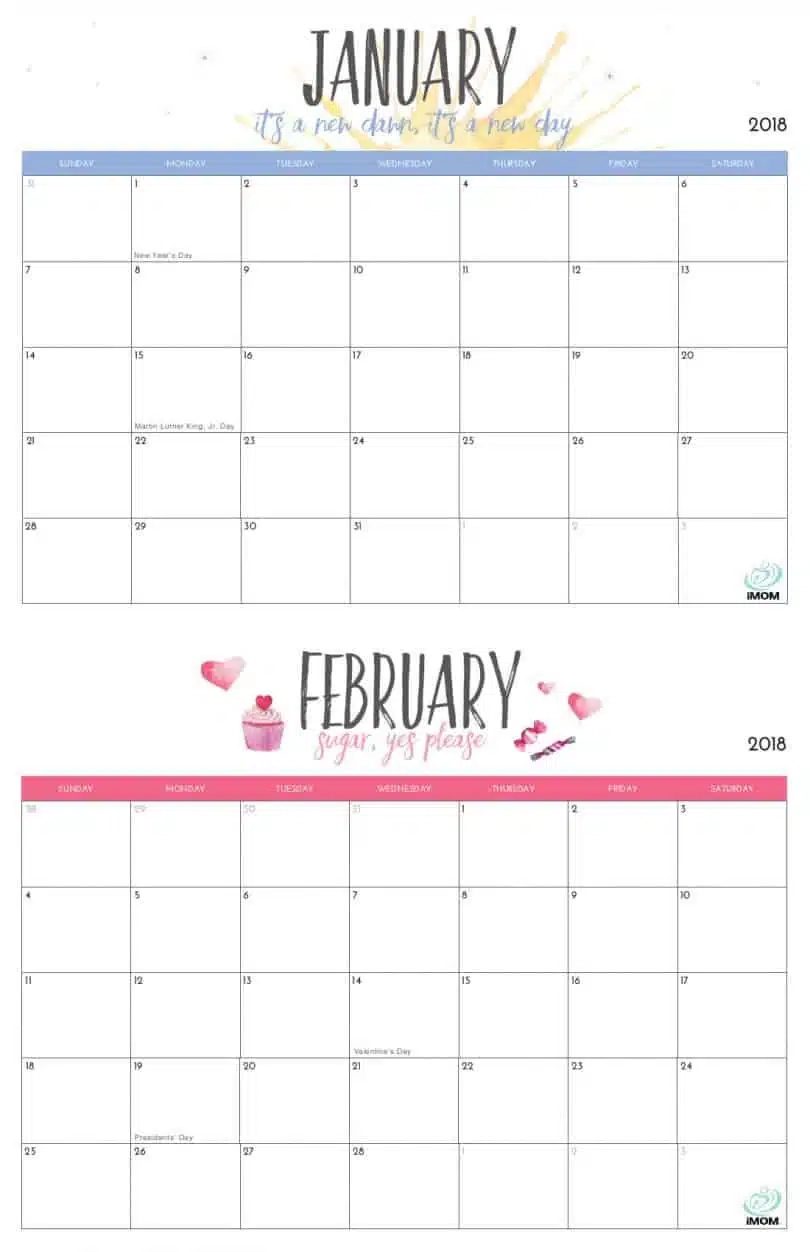 20 Free Printable Calendars YesMissy