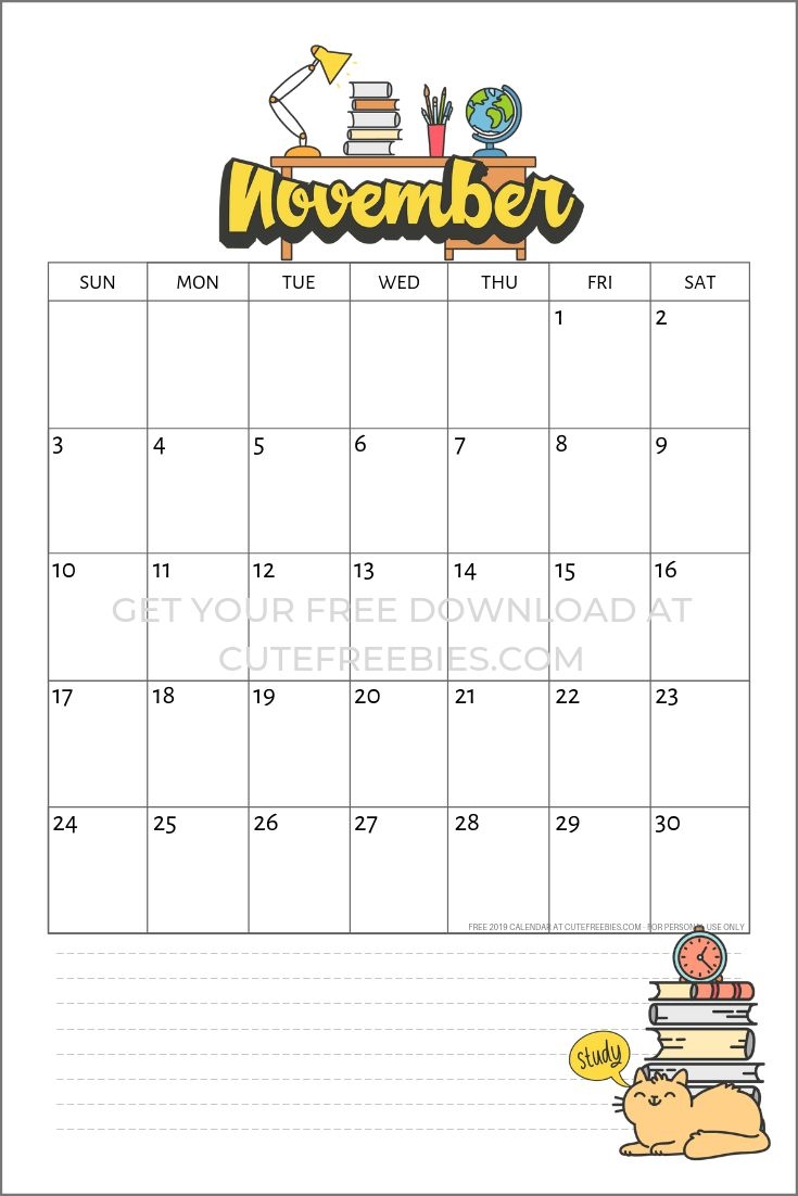 2025 2026 School Calendar Free Printable PDF Download Cute 