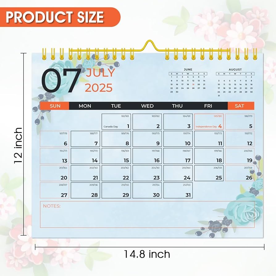 2025 2026 Wall Calendar January 2025 June 2026 18 Month Planner 