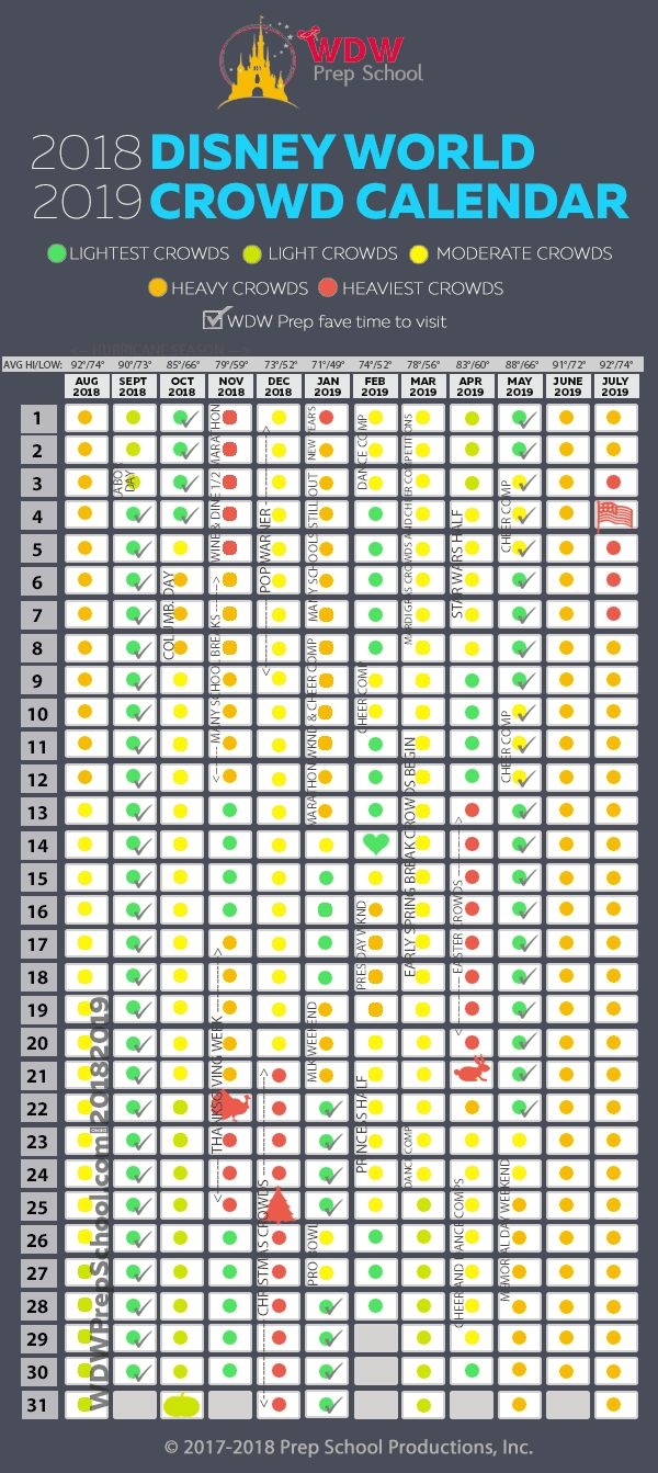 2025 amp 2026 Disney World Crowd Calendar best Times To Go 