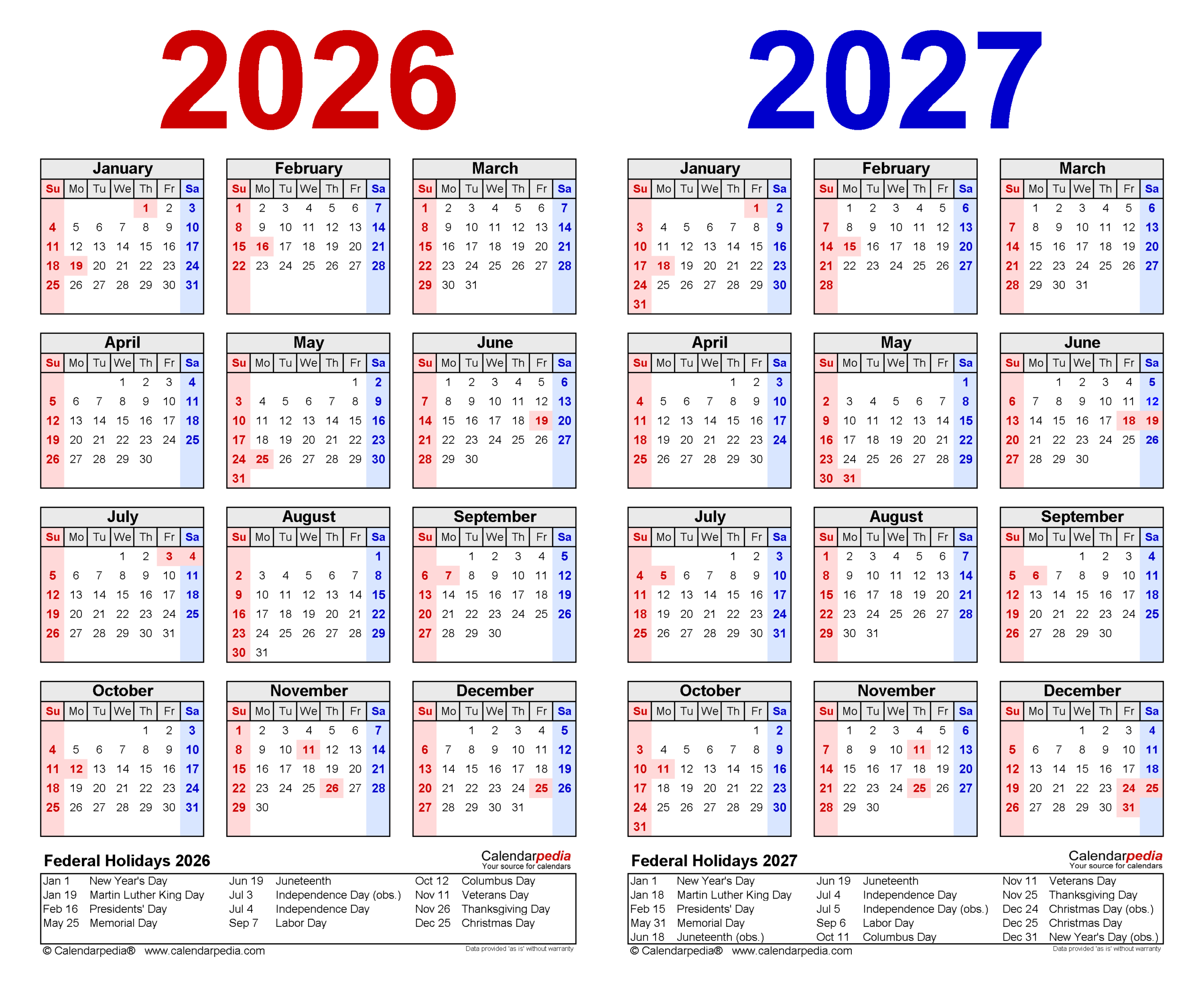 November 2027 December 2026 Calendar Printable November 2027 December 2026 Calendar Printable