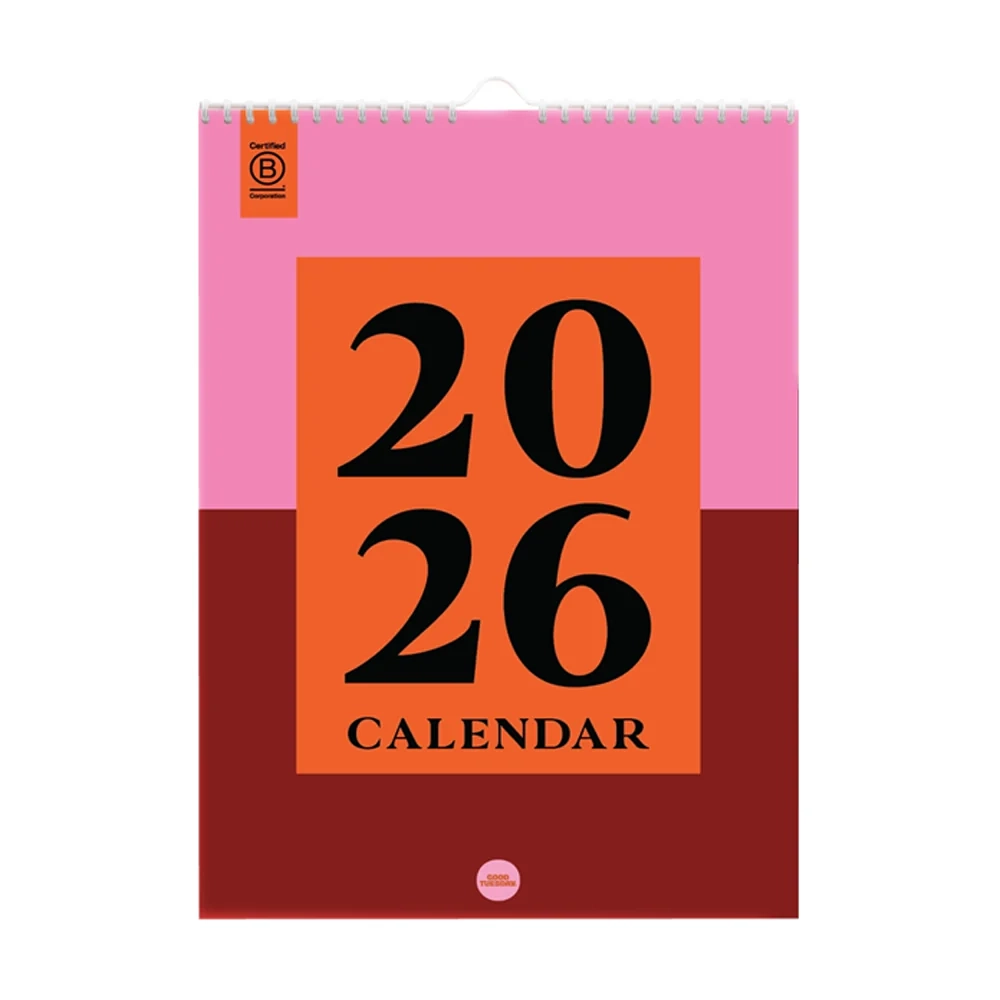 2026 Bold Block A4 Calendar By Good Tuesday