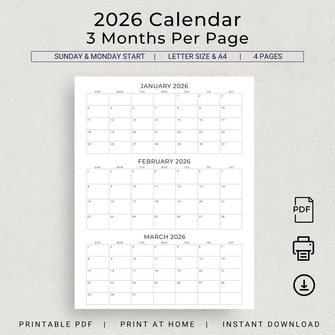 December 2026 Printable Calendar Waterproof