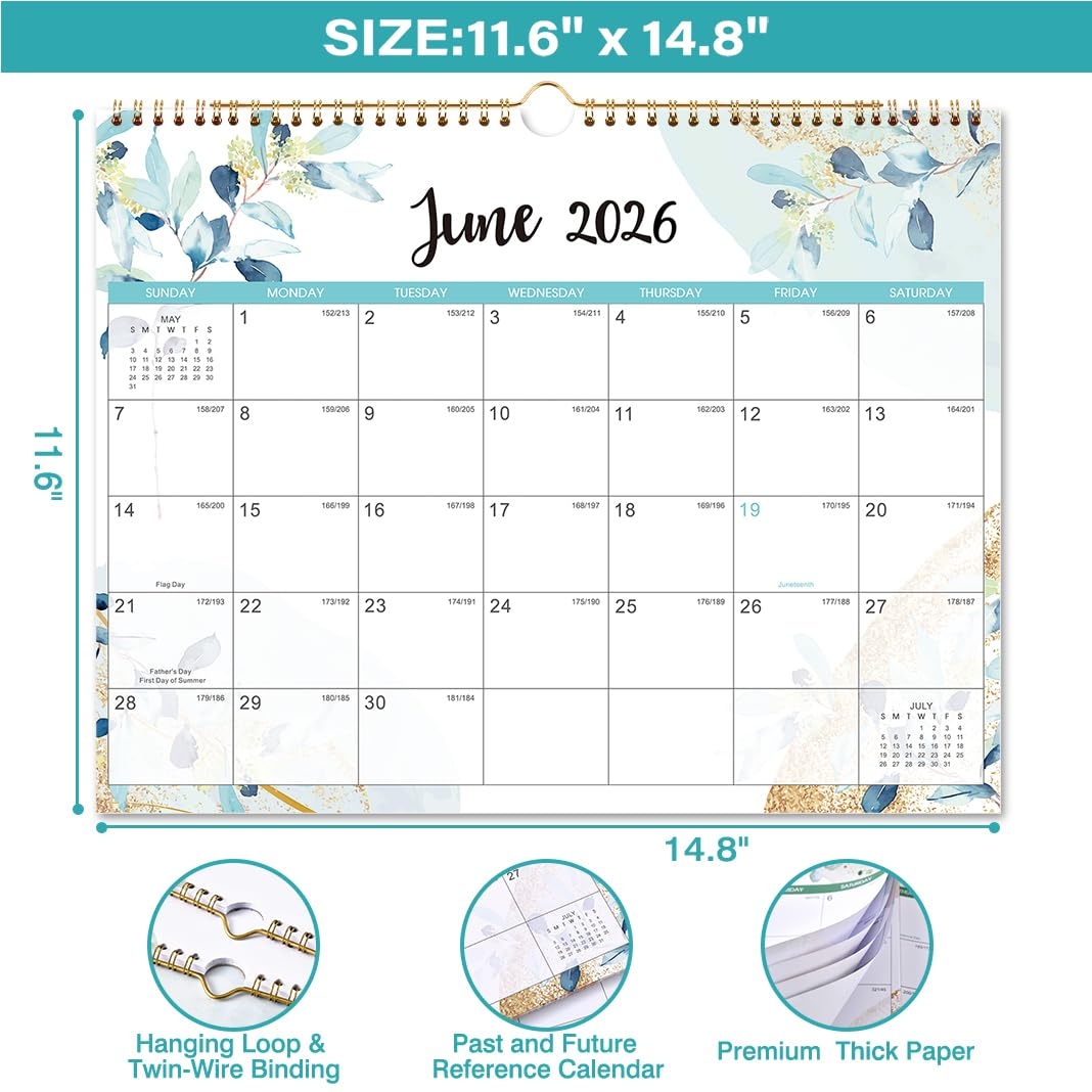 2026 Calendar Wall Calendar 2026 From August 2025 To December 