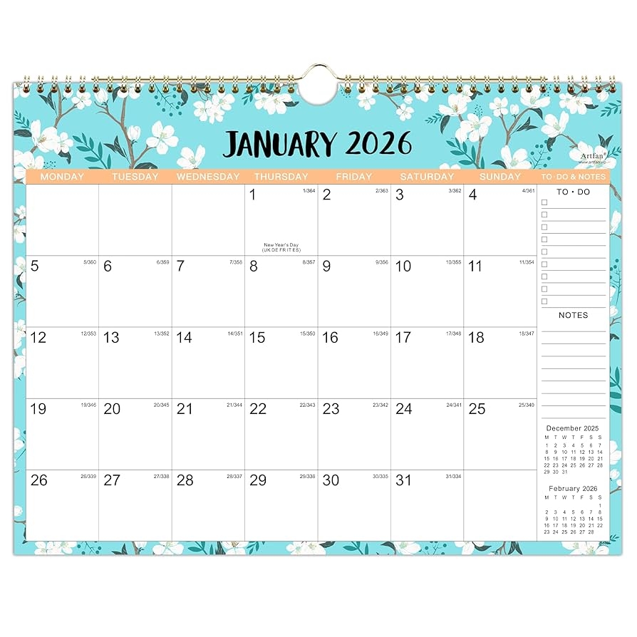 2026 Calendar Wall Calendar 2026 With Thick Paper Calendar 2026 