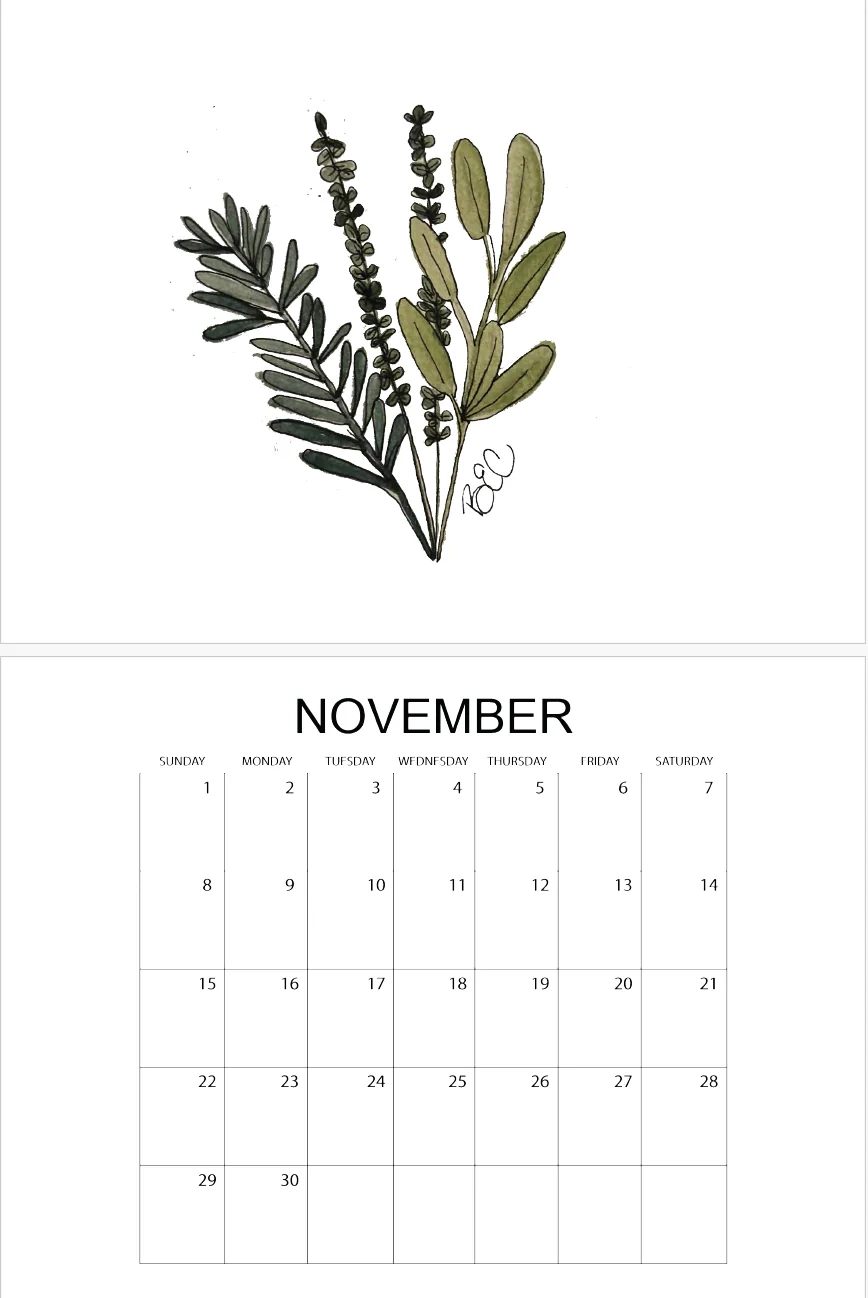  2026 Fauna Flora And Disco Watercolor Calendar Whimsical 