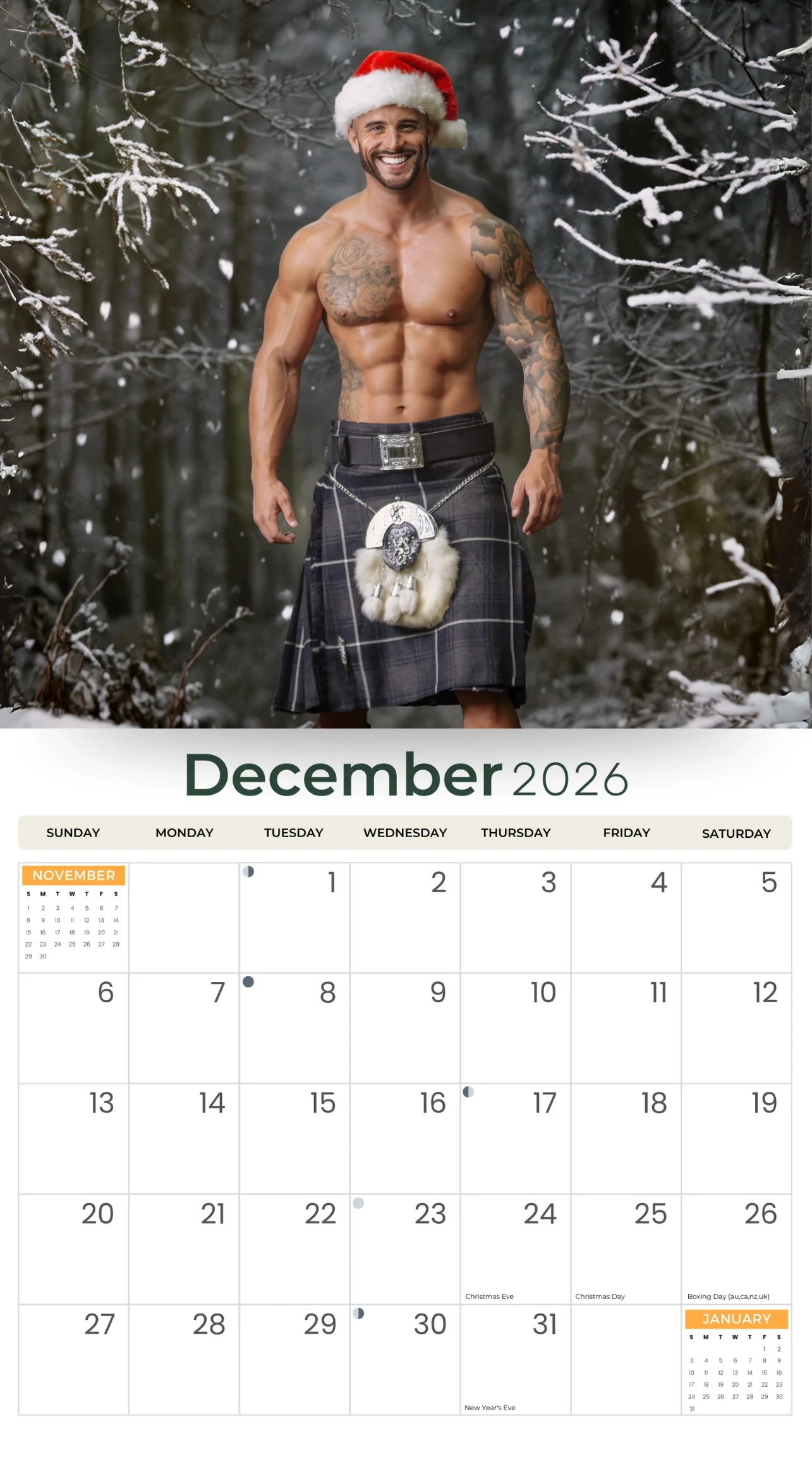 2026 Firefighters Deluxe Wall Calendar