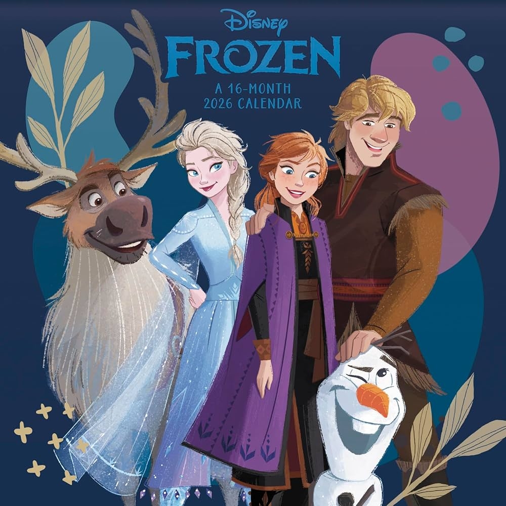 December Frozen 2026 Calendar Printable