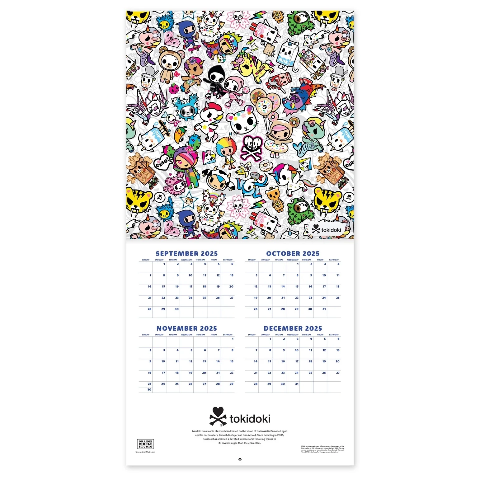 2026 Tokidoki Calendar 12 X 12 Calendar Little Craft Place