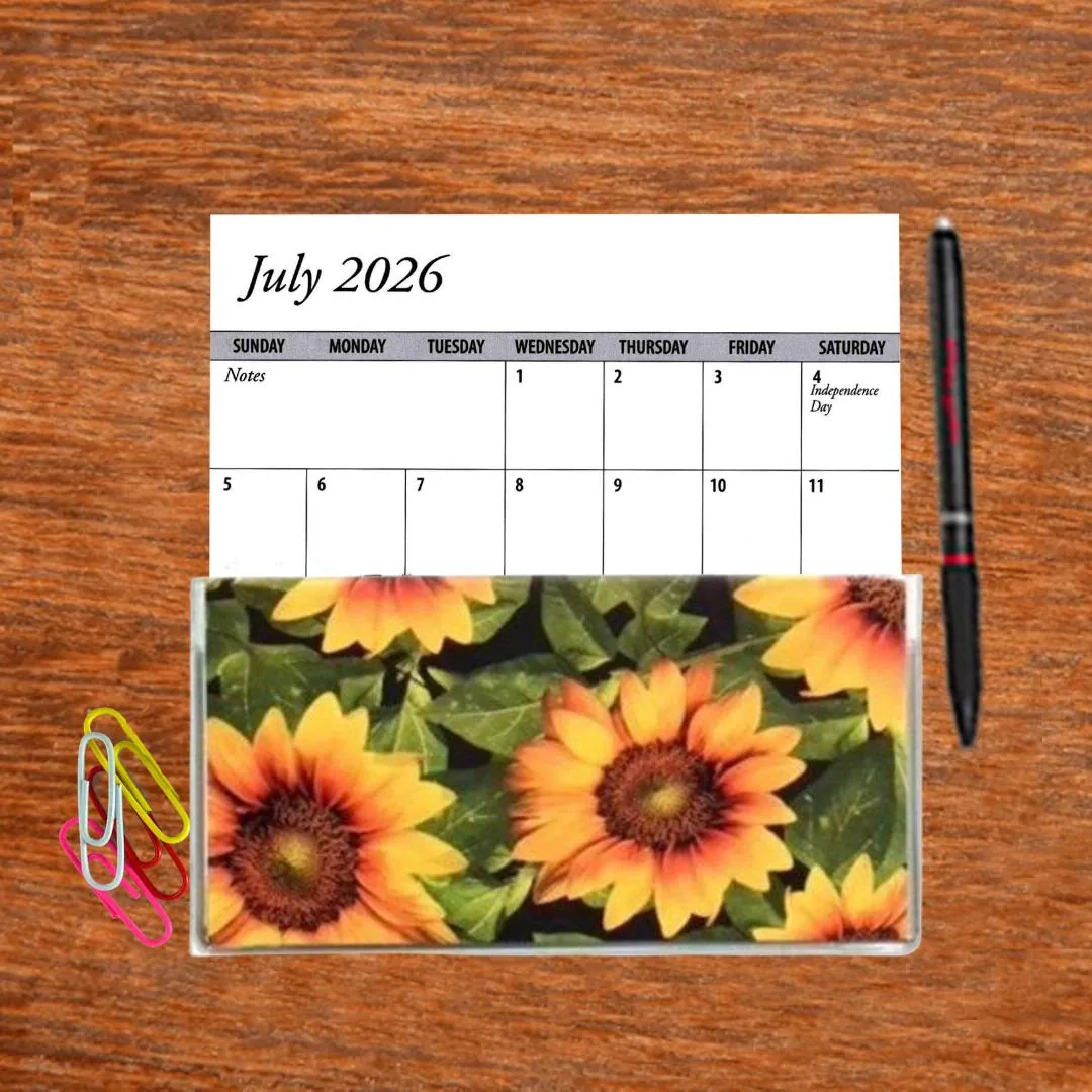 3 Full Years 2026 2027 2028 Pocket Calendar Sunflower Sunshine Or 