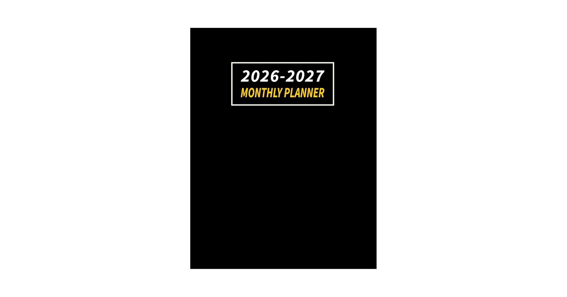Amazon 2026 2027 Monthly Planner Two Year Calendar January 