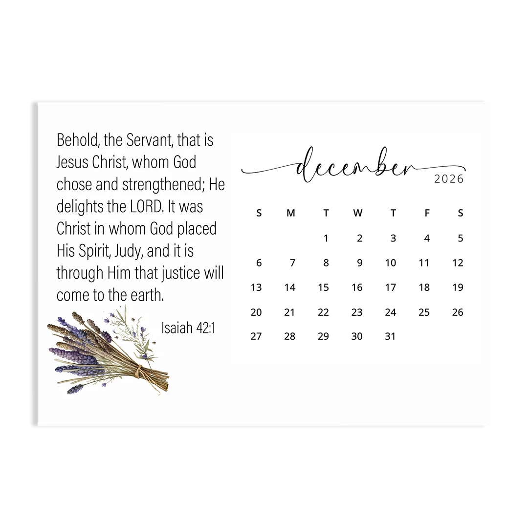Behold A Year Living In AWE Of GOD 2026 Calendar