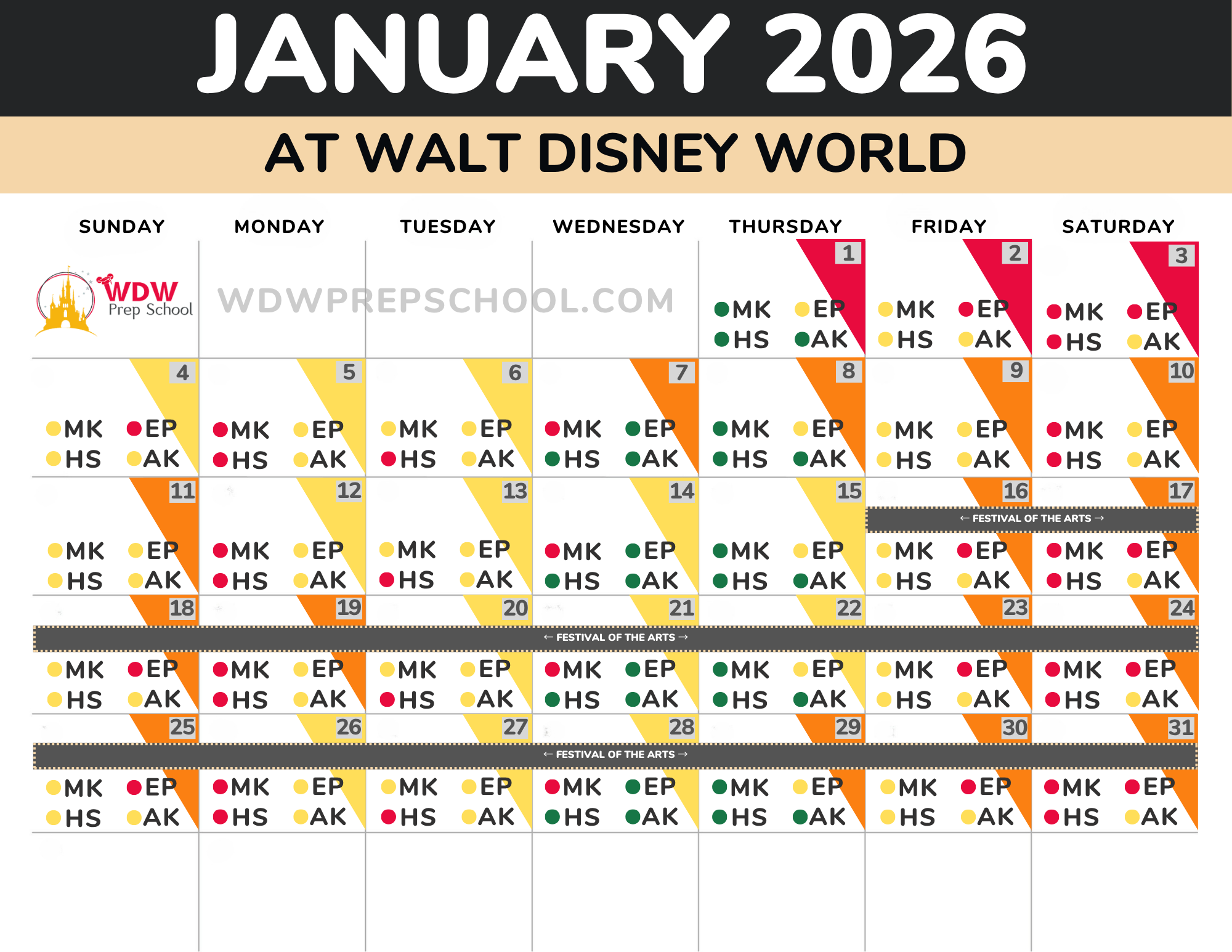 Disney World June 2026 Crowd Calendar