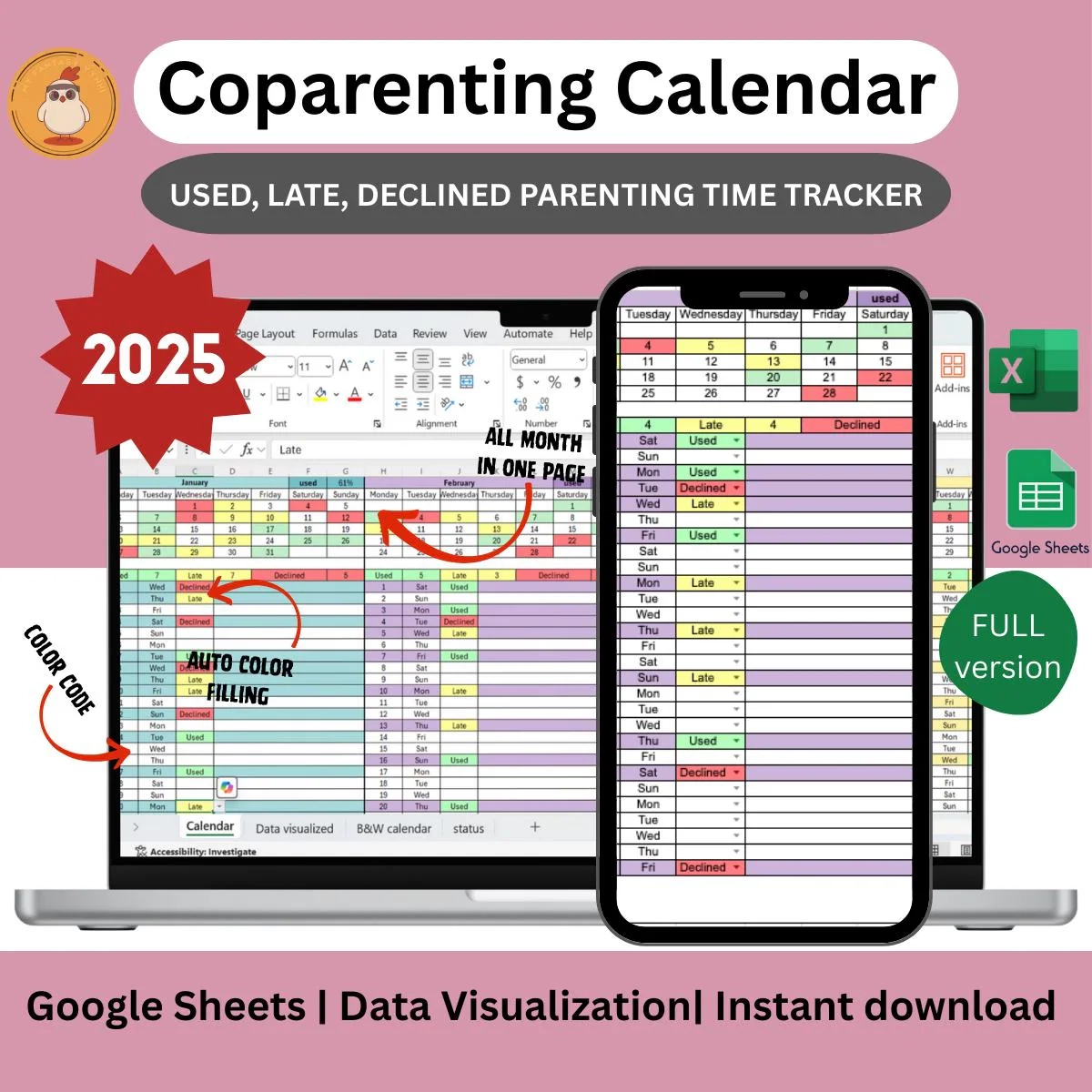 Buy Color Code Calendar Online In India Etsy India