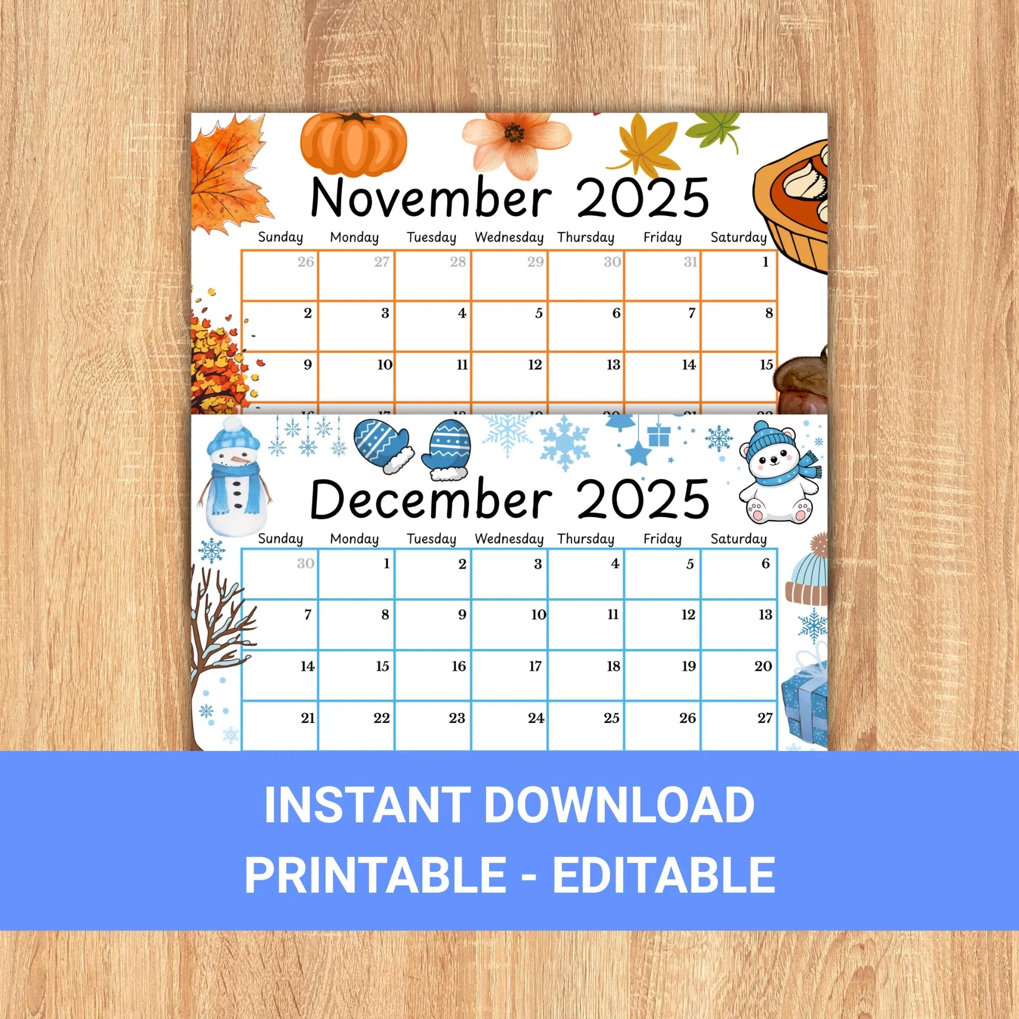 Buy December 2025 Calendar Online In India Etsy India