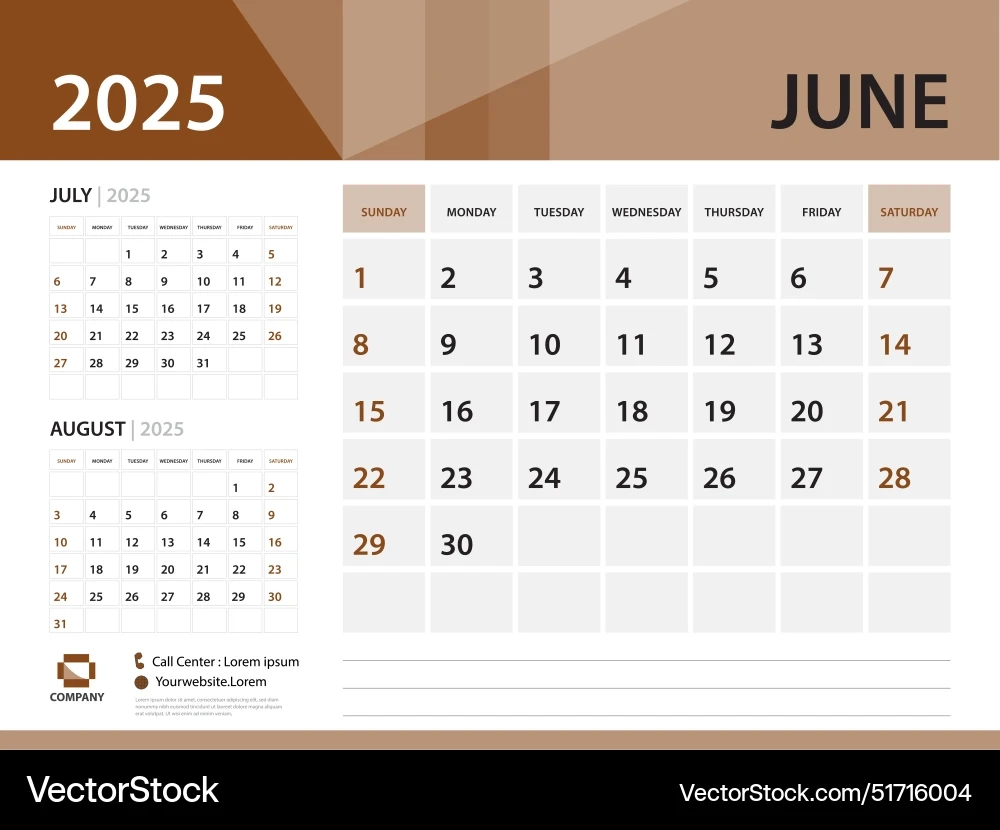 2025 June Calender