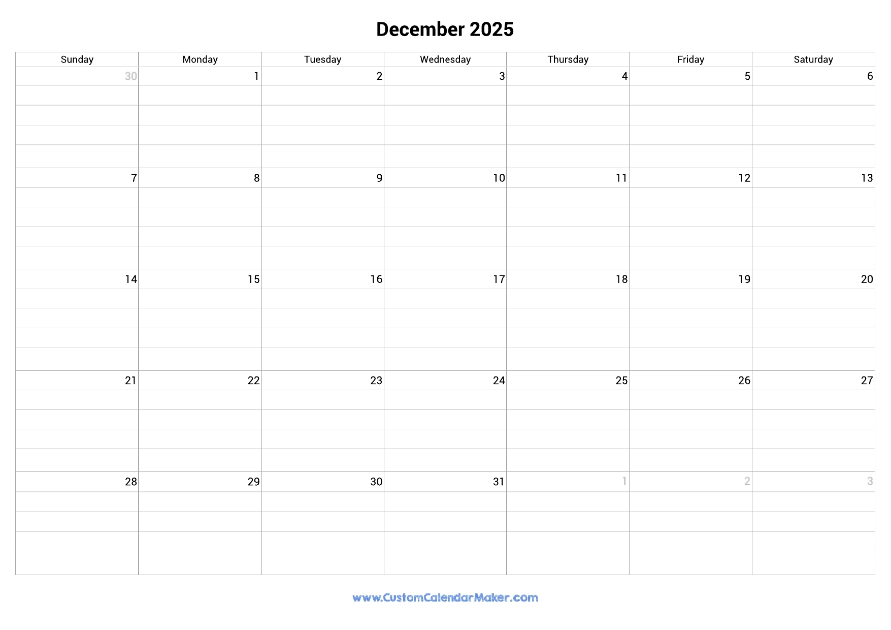 Calendar December 2025 School Academic Calendar