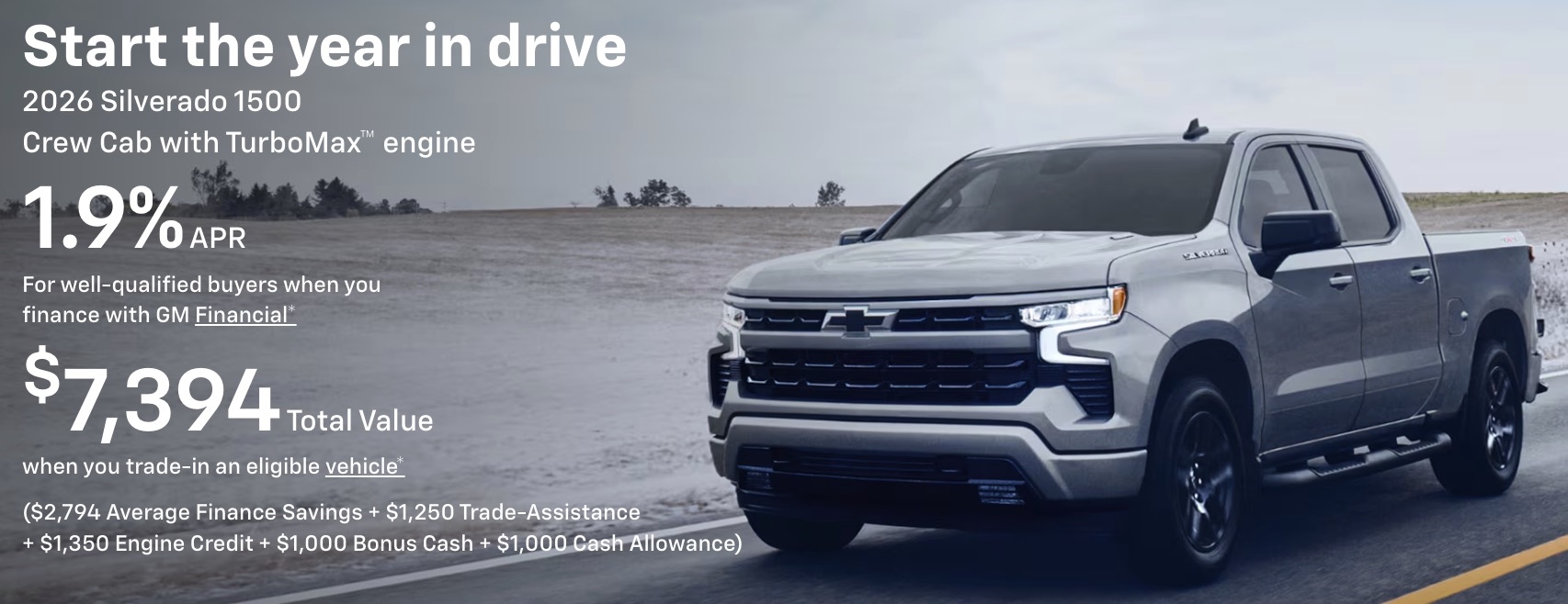 Chevy Silverado Discount Lease Finance Deals In January 2026