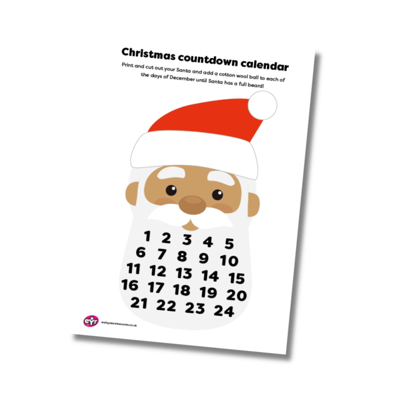 Christmas Countdown Calendar EYR