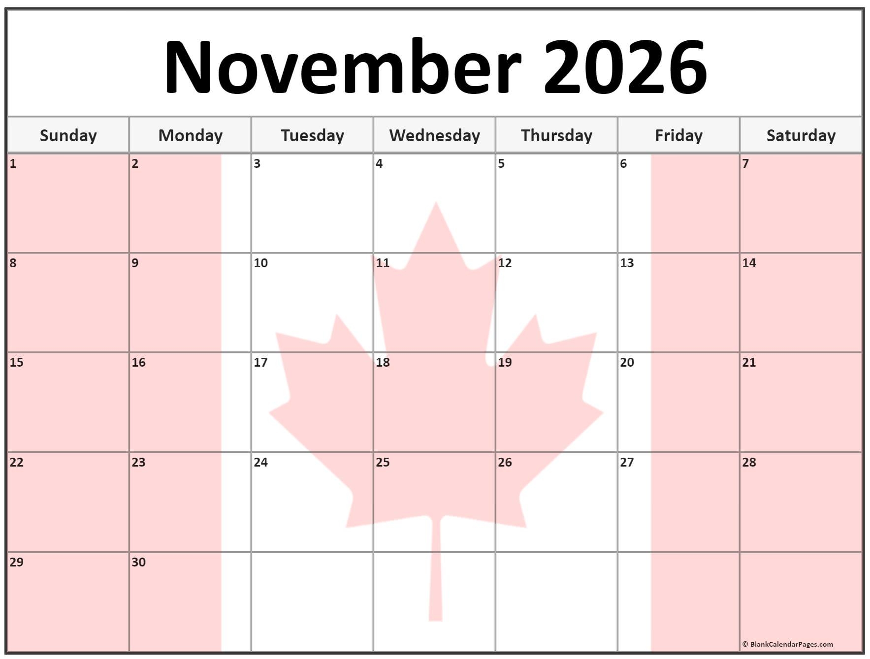 Wiki Calendar November 2026 Printable