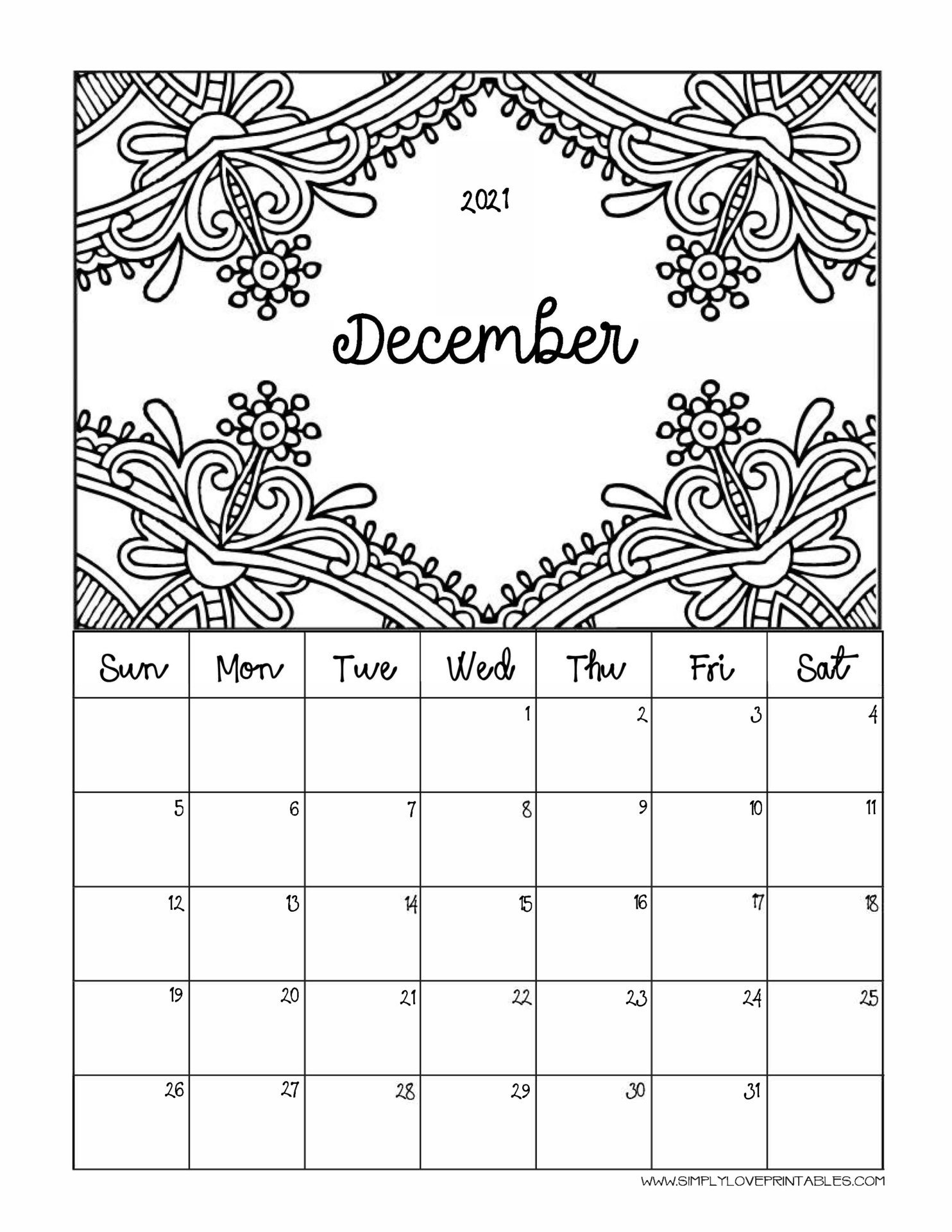 Coloring Calendar Sheets Archives Simply Love Printables