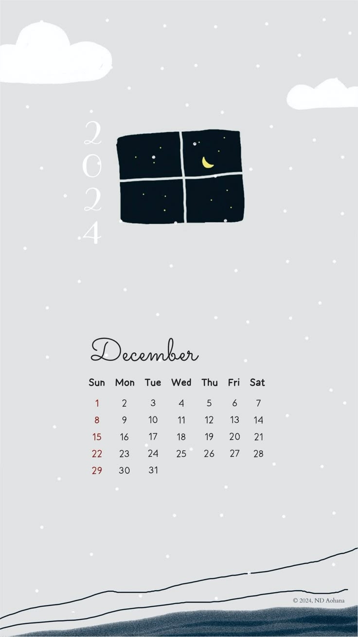 December 2024 Calendar Aesthetic Calendar