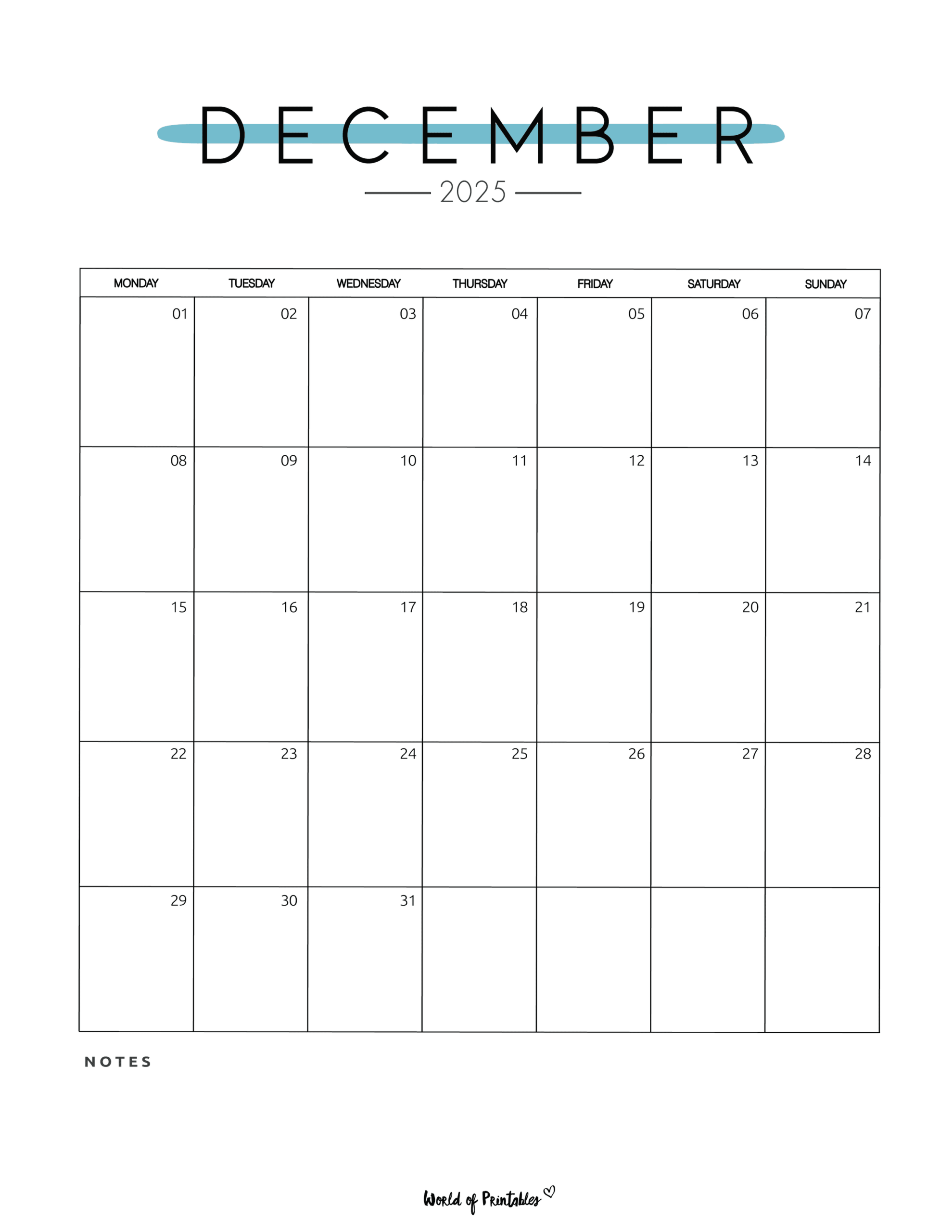 December Planner