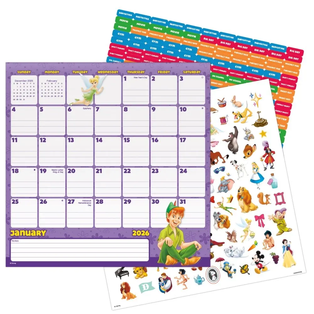 Disney Classic 2026 Magnetic Calendar Calendars