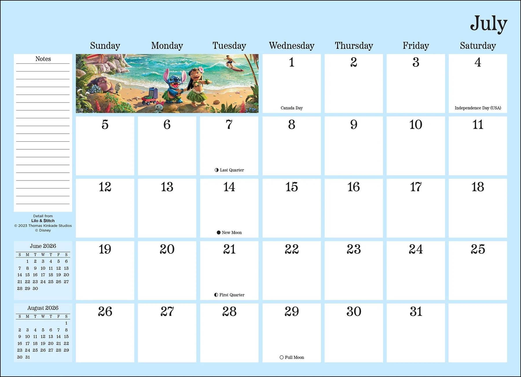 December 2026 Calendar Printable Disney