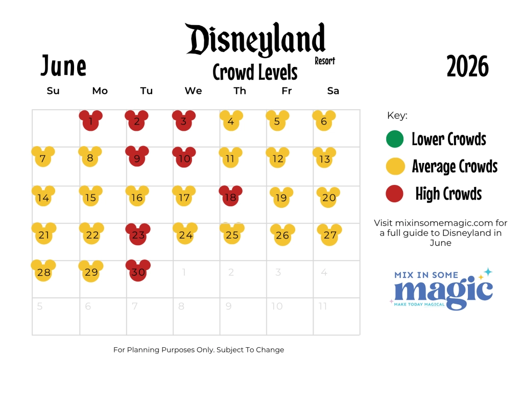 Disneyland Crowd Calendar Best Time To Visit In 2025 amp 2026