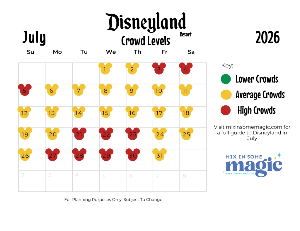 Disneyland Crowd Calendar Best Time To Visit In 2025 amp 2026