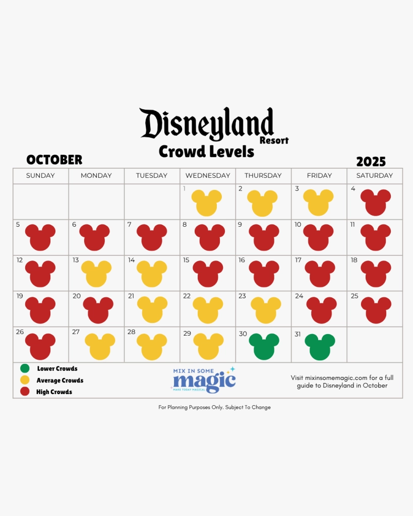 Disneyland Crowd Calendar Best Time To Visit In 2025 amp 2026