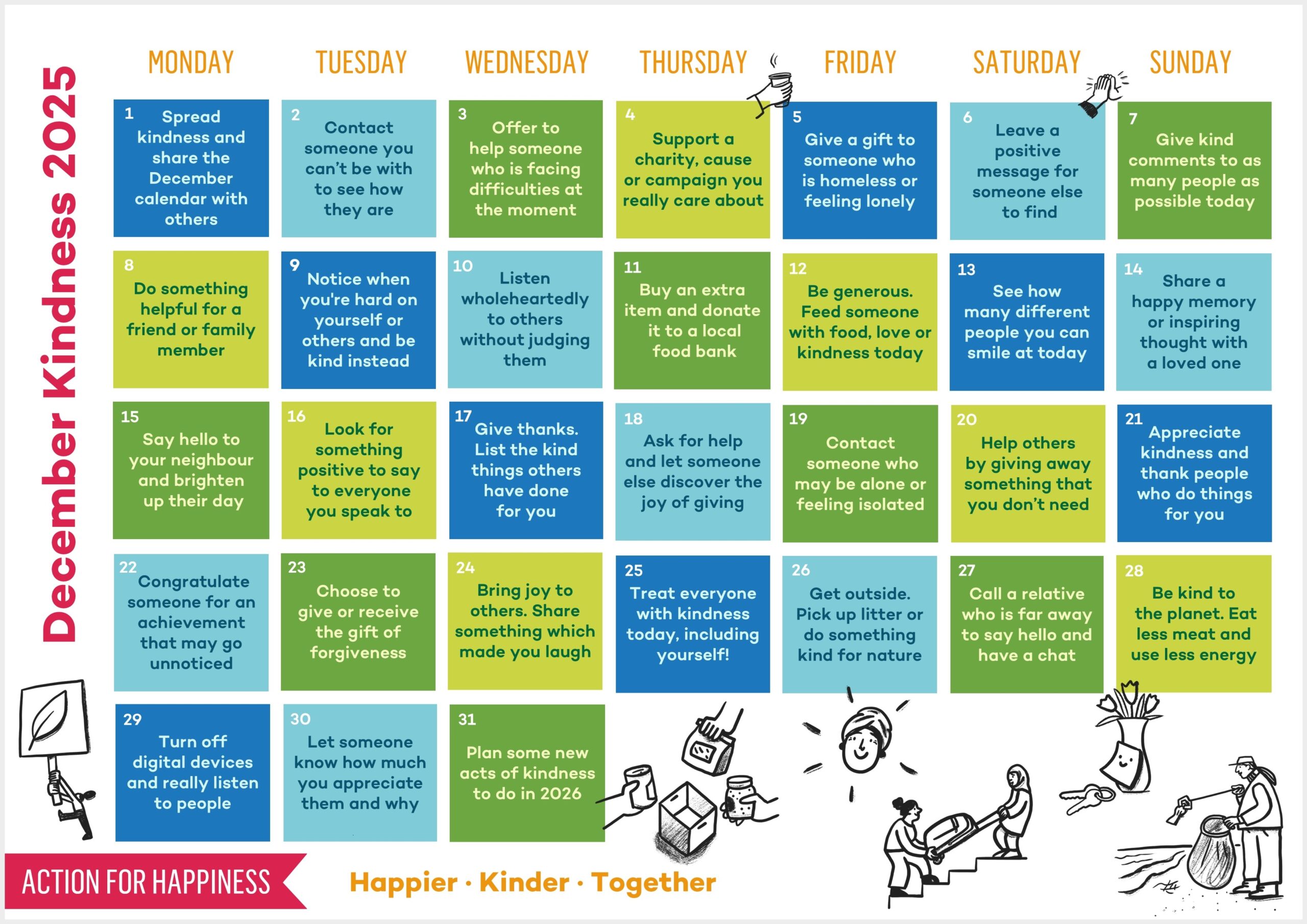 Do Good December Action For Happiness