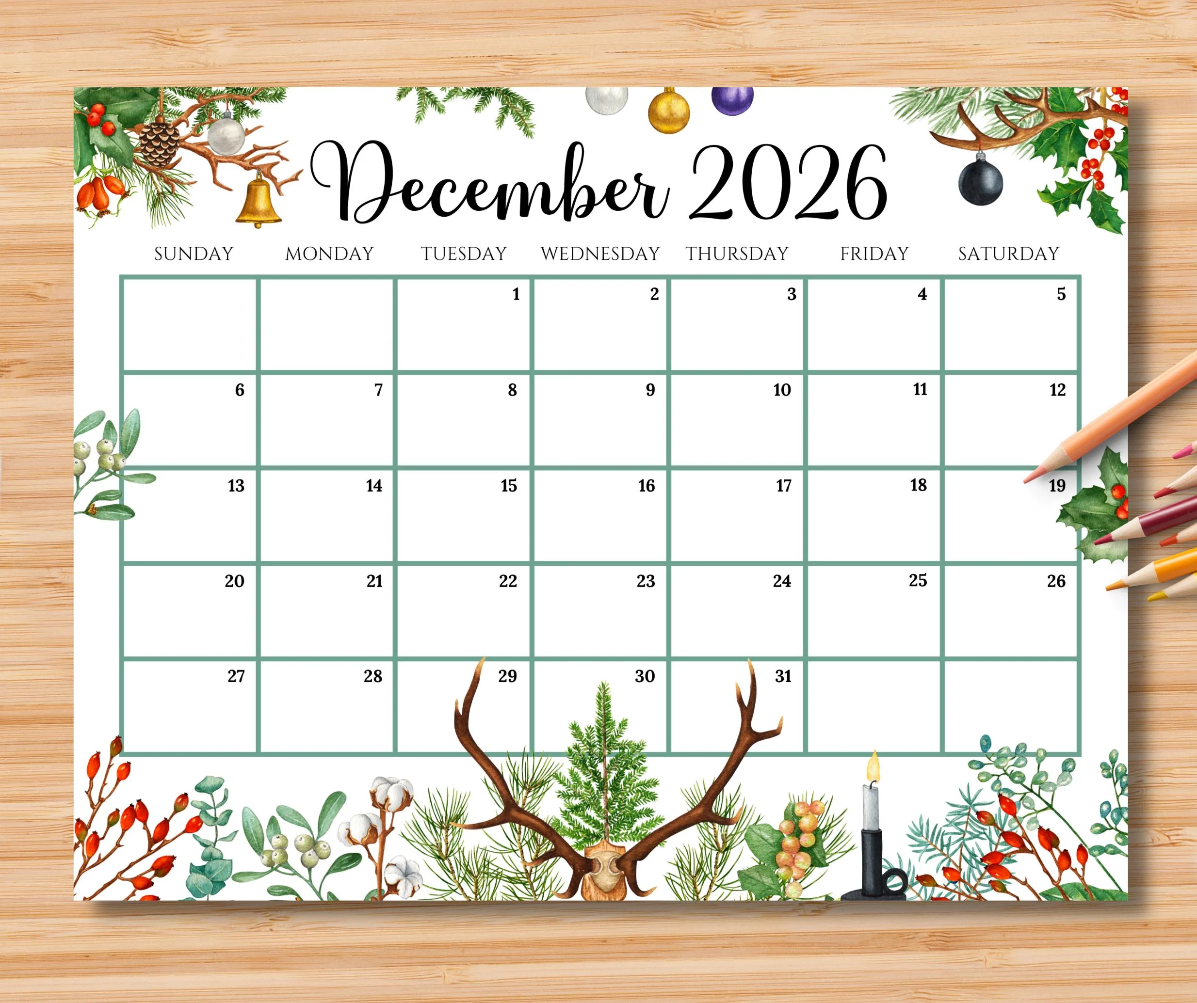 Cute Printable November Calendar 2026 P