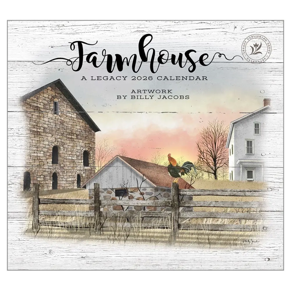Farmhouse December Printable Calendar 2026