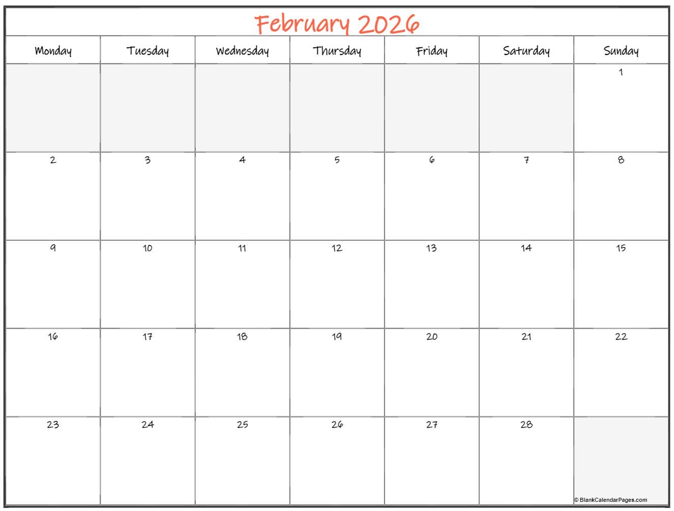 November Thru Feb 2026 Printable Calendar