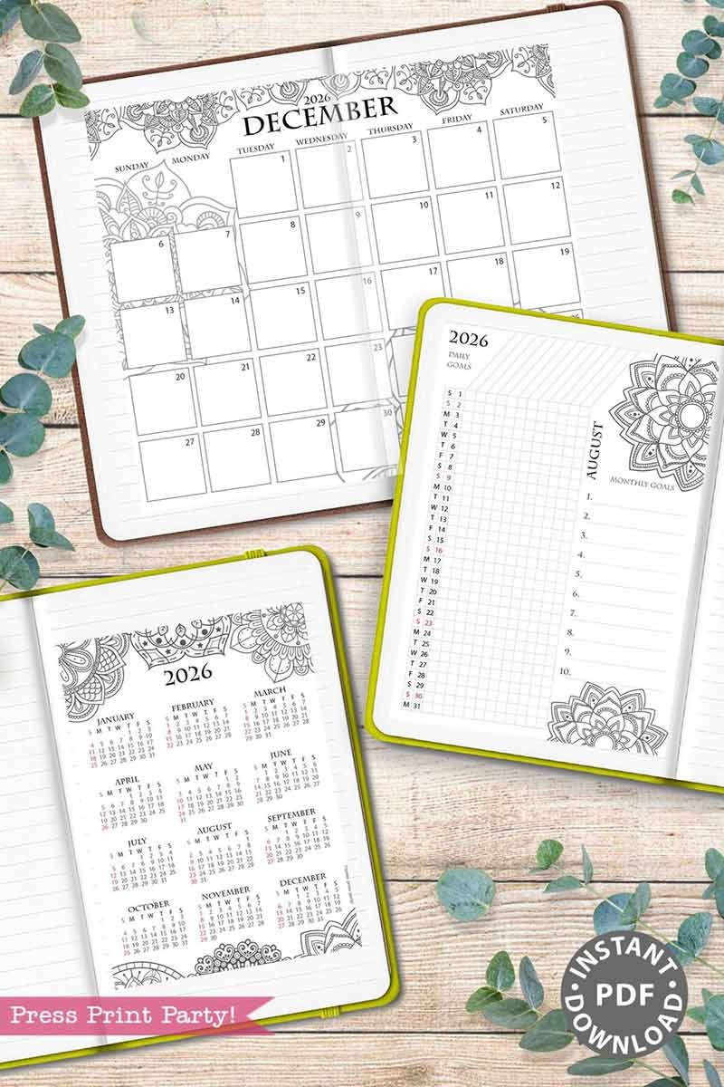 Free 2026 Calendar Printable With Verses