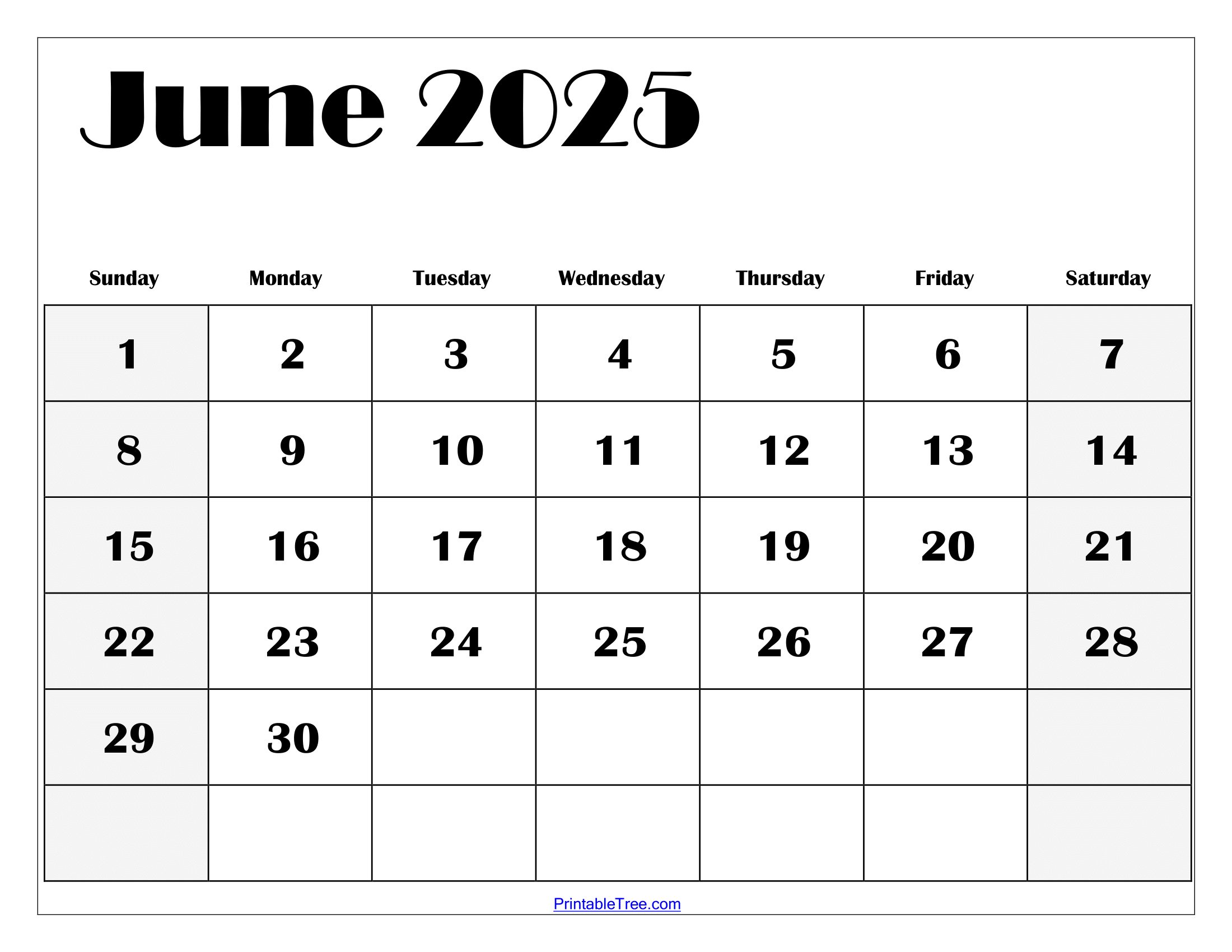 June 2025 Calendar Editable Free June 2025 Calendar Editable Free