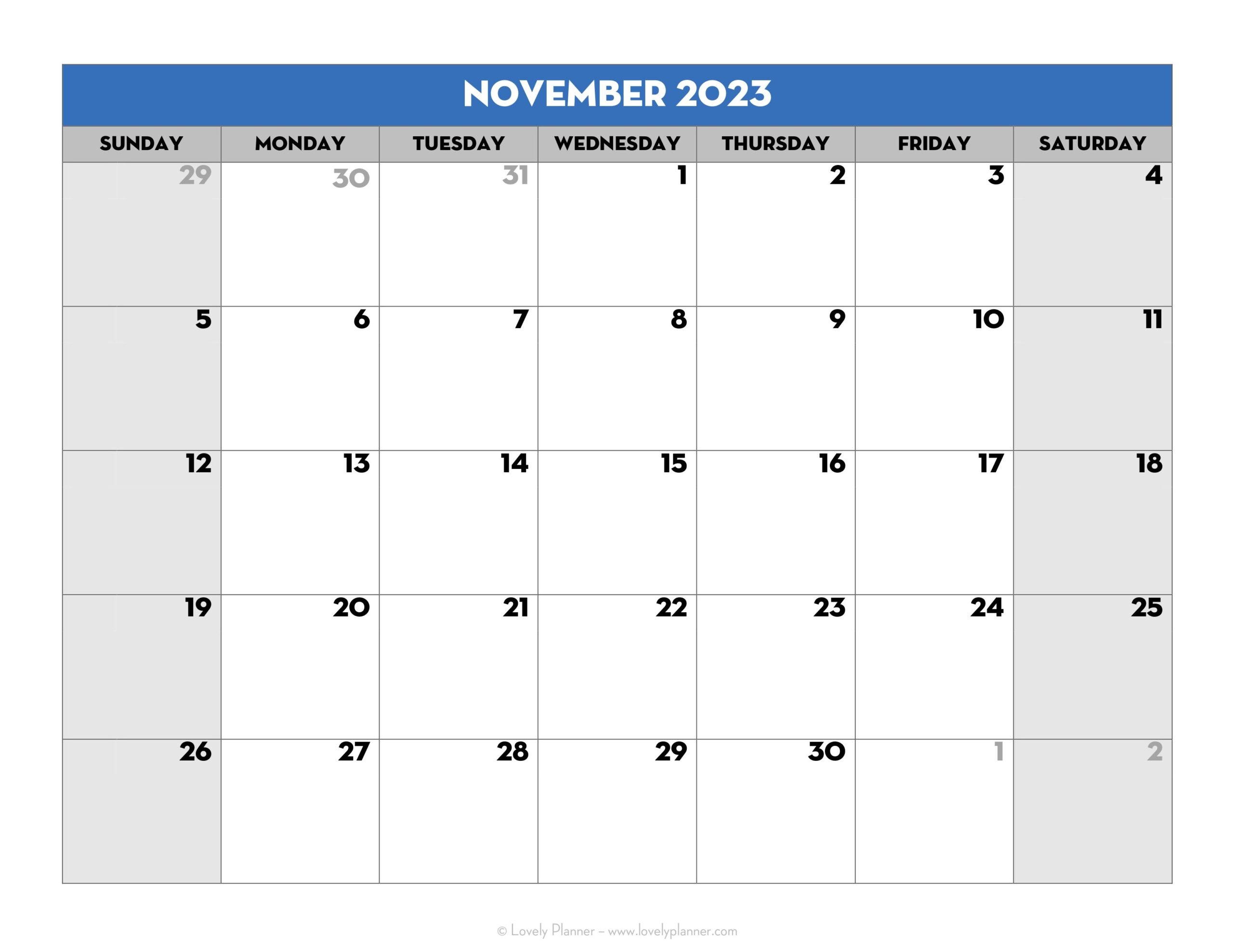 Free Printable 2023 2024 Monthly School Calendar Template Lovely 