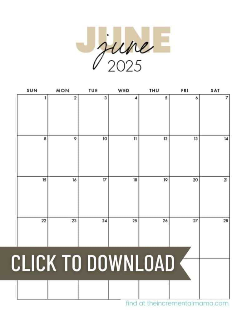 Free Printable 2025 Monthly Calendar January December PDFs 