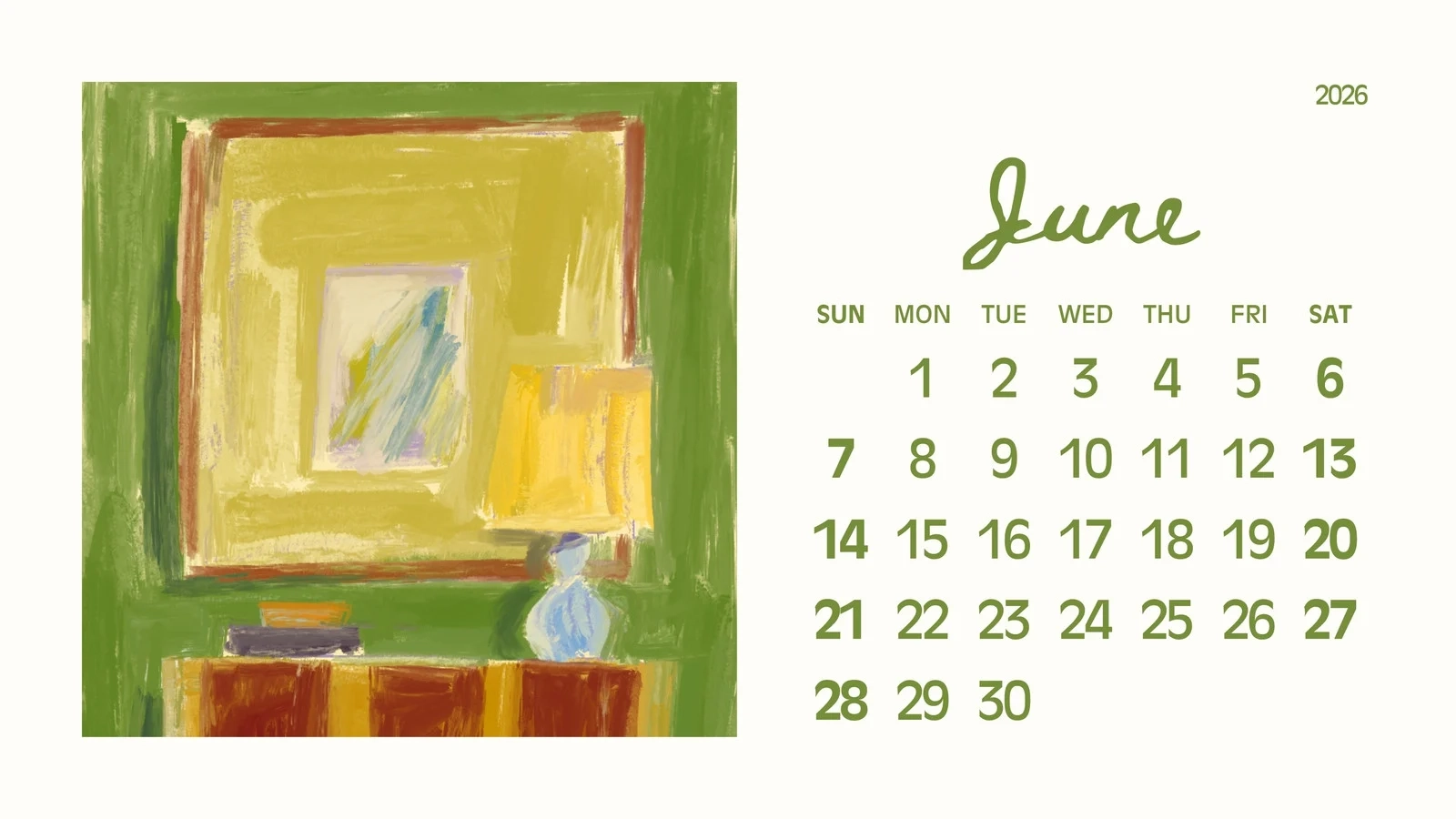 Free Printable Custom June 2026 Calendar Templates Canva
