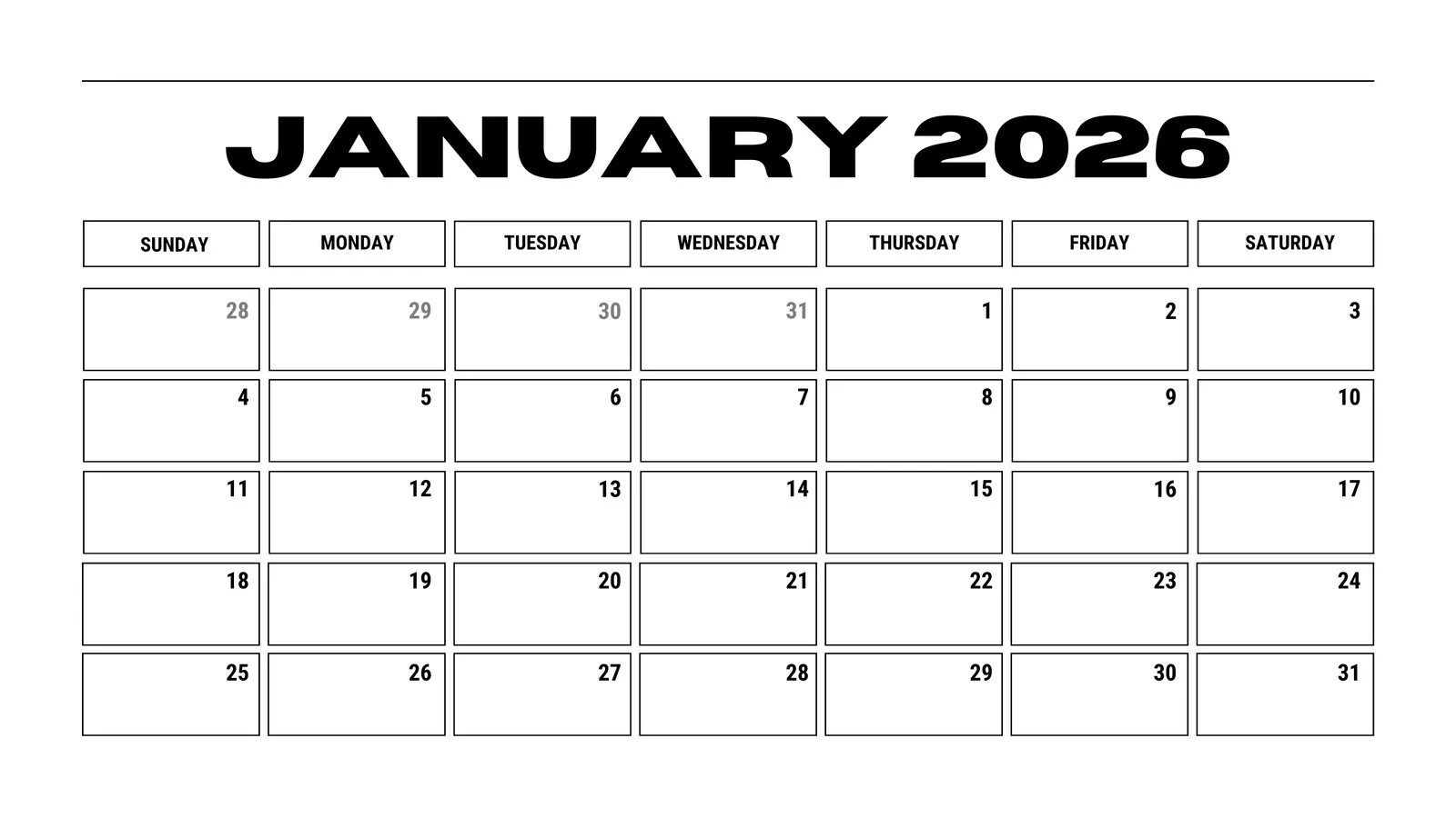 Free Printable Customizable Monthly Calendar Templates Canva