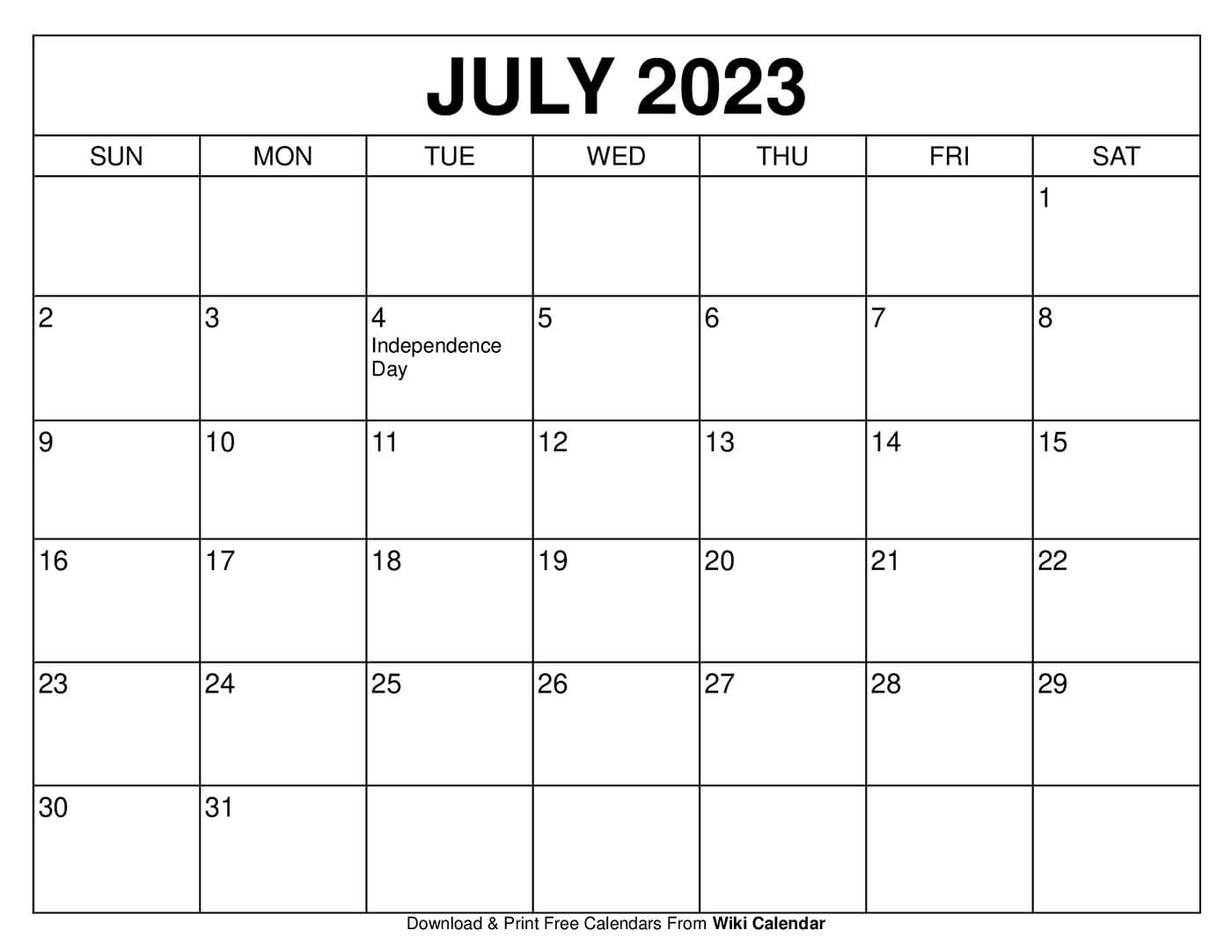 July 2025 Calendar Printable Templates amp More