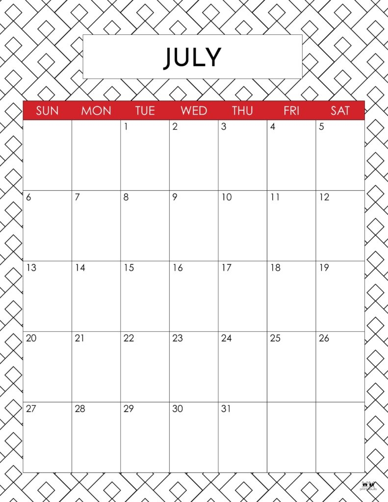 Show Me A July 2025 Calendar