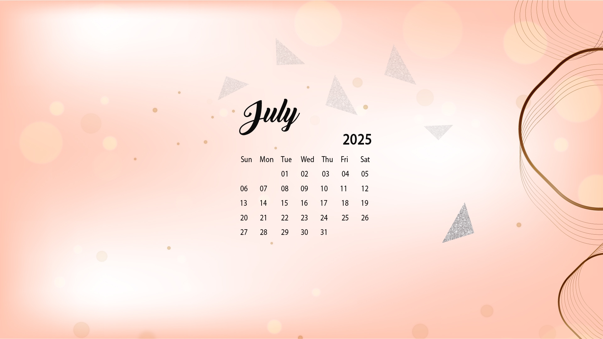 July 2025 Desktop Wallpaper Calendar