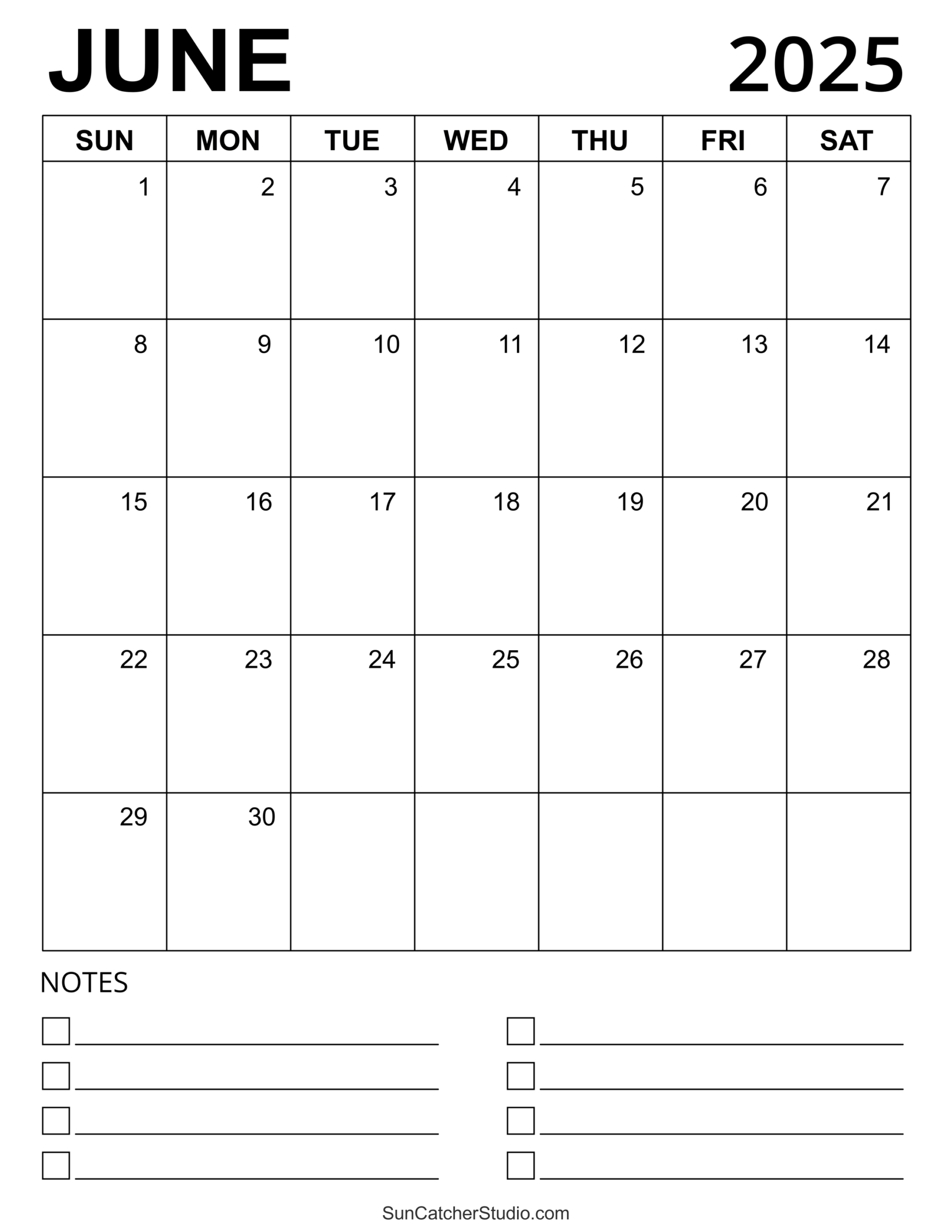 June 2025 Calendar Free Printable Free Printables Lettering 