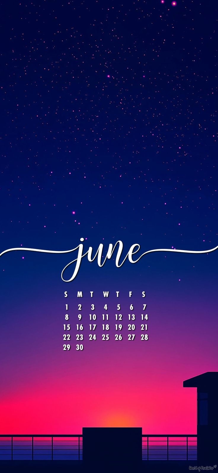 June Wallpaper Calendar 2025