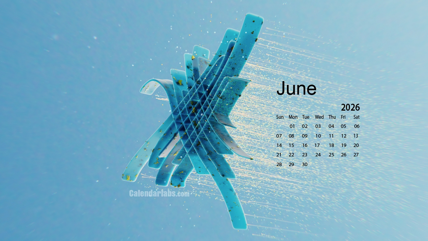June 2026 Desktop Wallpaper Calendar CalendarLabs