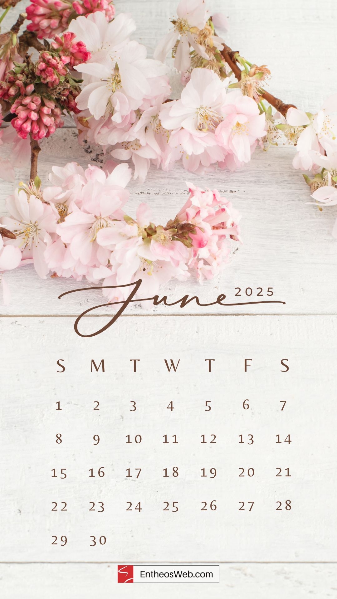 June Calendar Phone Wallpaper EntheosWeb